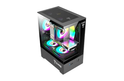 Gabinete Gamer Night Megalon Com 03 Fans Clanm Gamer.