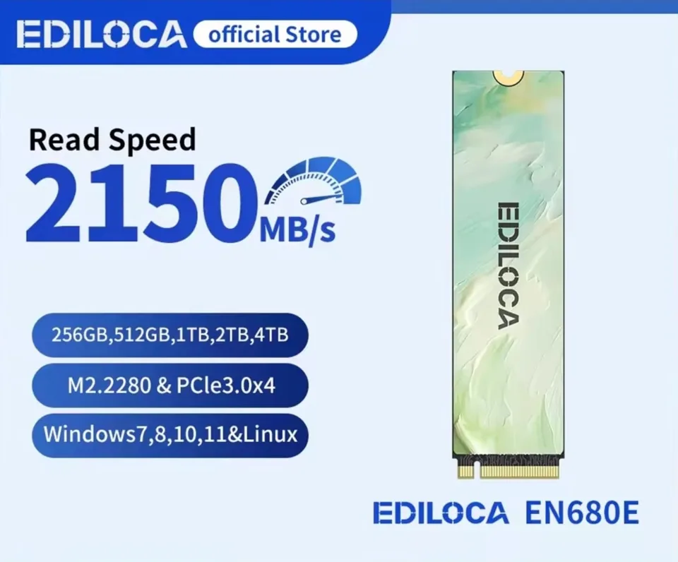 SSD 512GB NVME PCIe GEN3 EDILOCA