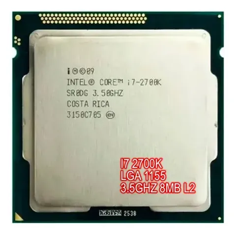Processador Intel Core i7-2700K, 2ª Geração, 3.50 GHz, Vídeo Integrado, LGA 1155, Sem Cooler