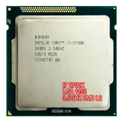Processador Intel Core i7-2700K, 2ª Geração, 3.50 GHz, Vídeo Integrado, LGA 1155, Sem Cooler