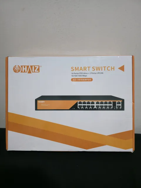 Switch Haiz Poe 16 Portas Gigabit + 02 Portas Uplink Gigabit HZ-1016GBPOE