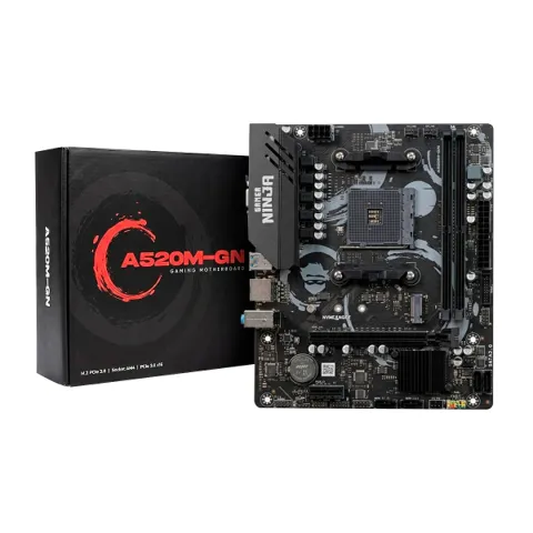 Placa-Mãe Gamer Ninja A520M-GN, AMD AM4, M-ATX, DDR4