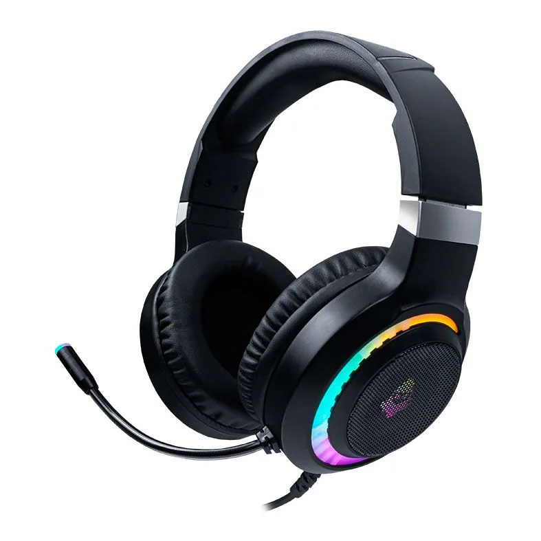 Headset Gamer Mancer Twilight, Rainbow, Drivers 50mm, Preto