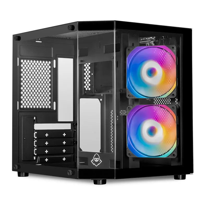 Gabinete Gamer Mancer CV700M, Mini, Lateral de Vidro, Com 2 Fans