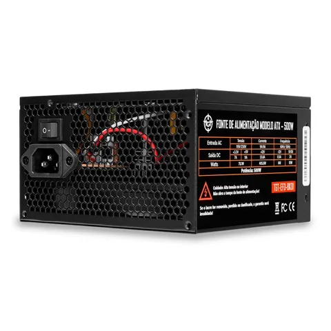 Fonte TGT Enfield, 500W, ATX Bivolt, Preto