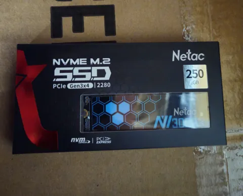 SSD 250GB M2 NVME NETAC, PCIe GEN3