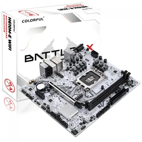 Placa-Mãe Colorful BATTLE-AX H610M-E WIFI V20, LGA 1700, DDR4