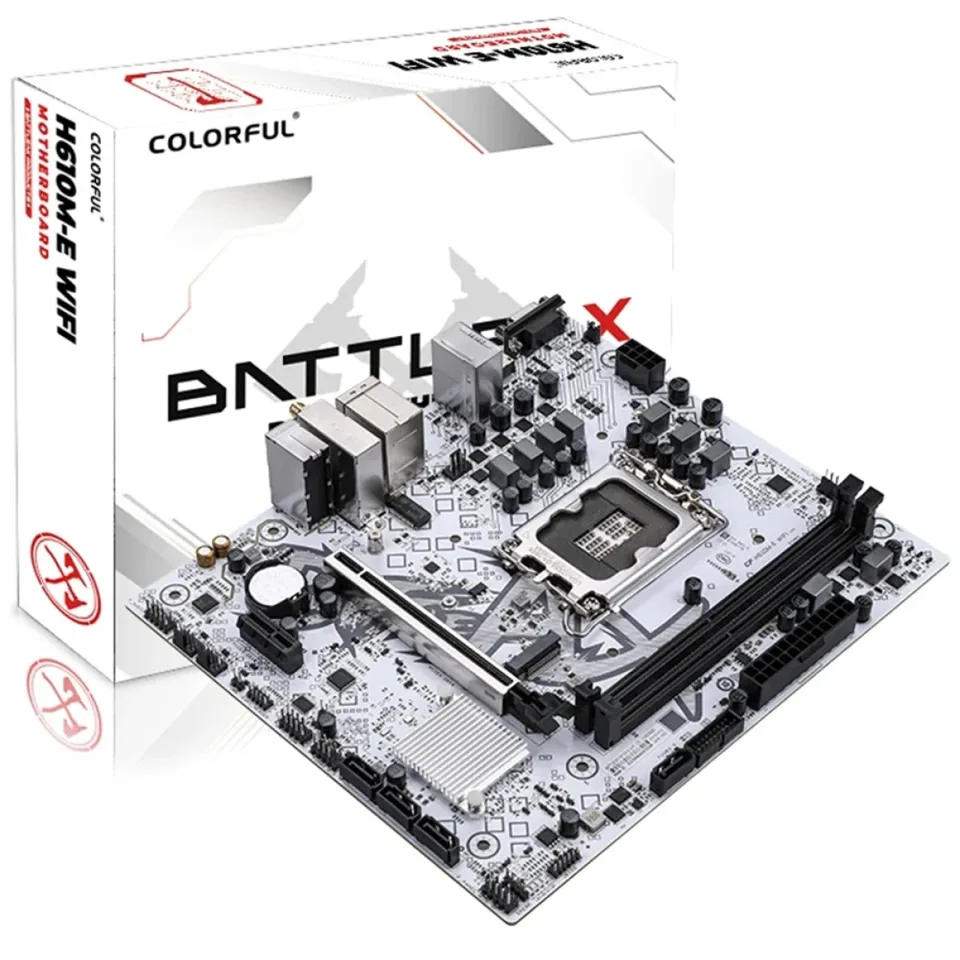 Placa-Mãe Colorful BATTLE-AX H610M-E WIFI V20, LGA 1700, DDR4