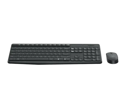 Teclado e Mouse Sem Fio MK235 Logitech, USB, Pilhas Inclusas