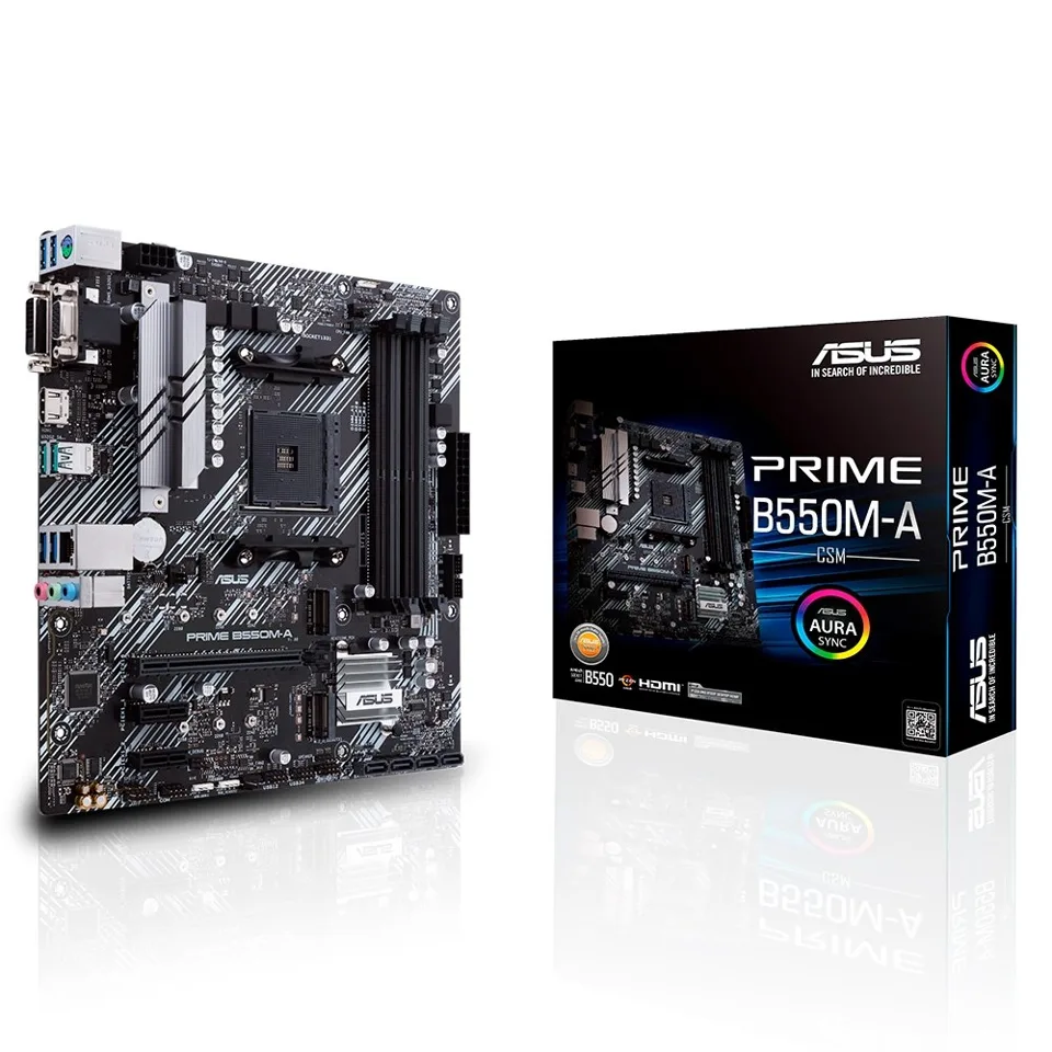 Placa-Mãe ASUS Prime B550M-A, AMD AM4, mATX, DDR4