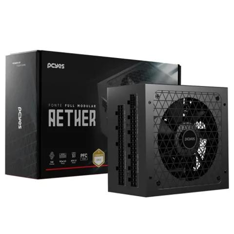 Fonte Gamer Pcyes Aether 1000W Full Modular Cybenetics Gold