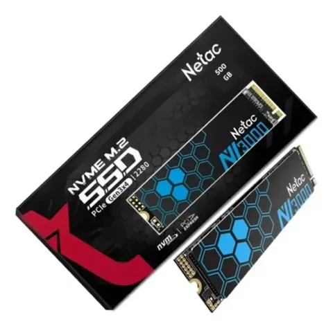 SSD 500GB M2 NVME NETAC NV3000 PCIe GEN3