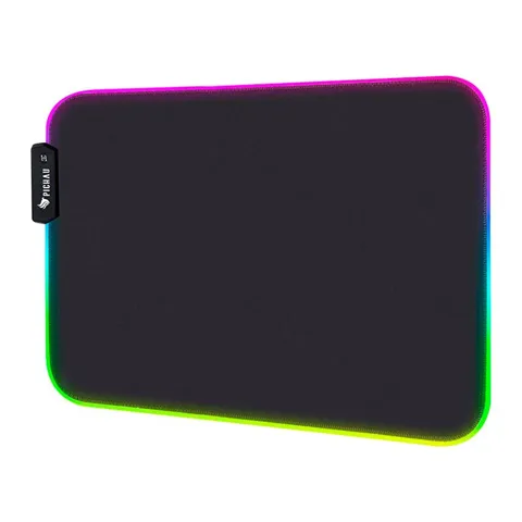 Mousepad Pichau Stellaris, RGB, Medio, 350x300x3mm, Preto