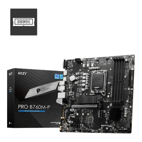 Placa-Mãe MSI PRO B760M-P, Intel, LGA 1700, Micro-ATX, DDR5 - PROB760P