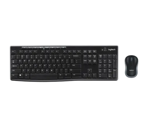 Teclado e Mouse Sem Fio MK270 Logitech, USB, Pilhas Inclusas